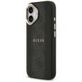 Obal Guess pre iPhone 17 HC MAGSAFE PU W/ 4G PU STRIPE čierny