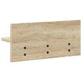 vidaXL Vešiak na stenu Nástenná montáž Sonoma dub 40 x 10,5 x 18 cm