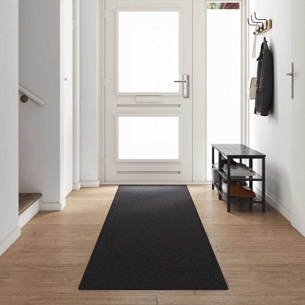 vidaXL Behúň koberec Antracit 80 x 500 cm 100% polypropylén