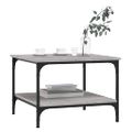 vidaXL Konferenčný stolík sivý sonoma 55x55x40 cm kompozitné drevo