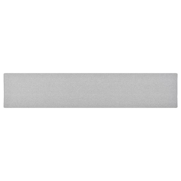 vidaXL Kobercový behúň svetlosivý 80x400 cm