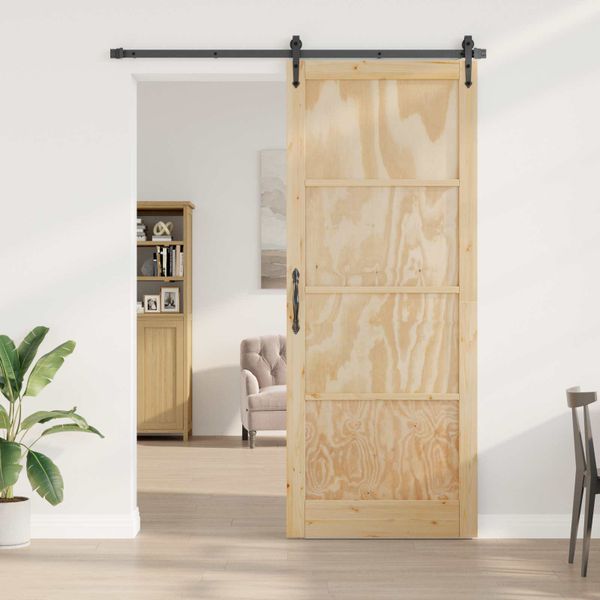 vidaXL Vnútorné dvere Prírodná 83 x 232 cm Preglejka