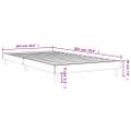 vidaXL Posteľný rám bez matraca hnedý dub 100x200 cm kompozitné drevo