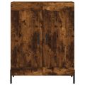 vidaXL Vysoká skrinka dymový dub 69,5x34x180 cm spracované drevo