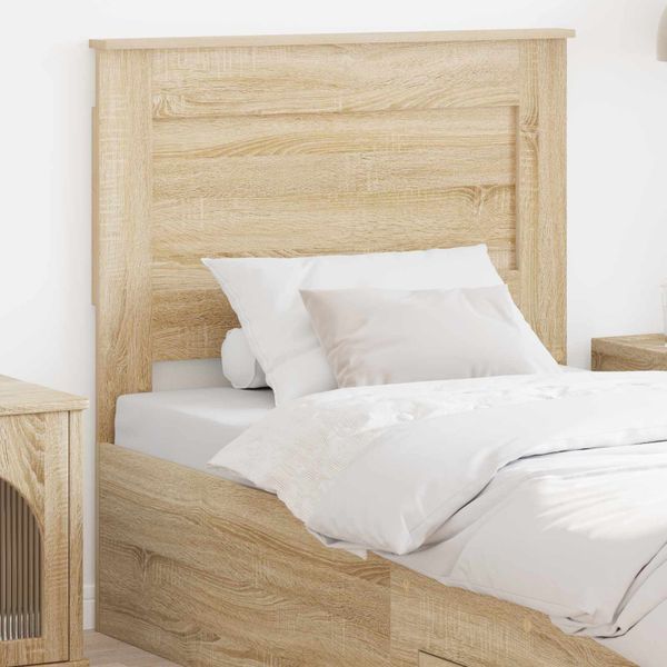 vidaXL Zadné čelo s čelnou doskou Sonoma dub 90 cm Kompozitné drevo