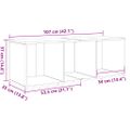 vidaXL Zostava TV skriniek 72 x 35 x 37 cm Hnedá Kompozitné drevo