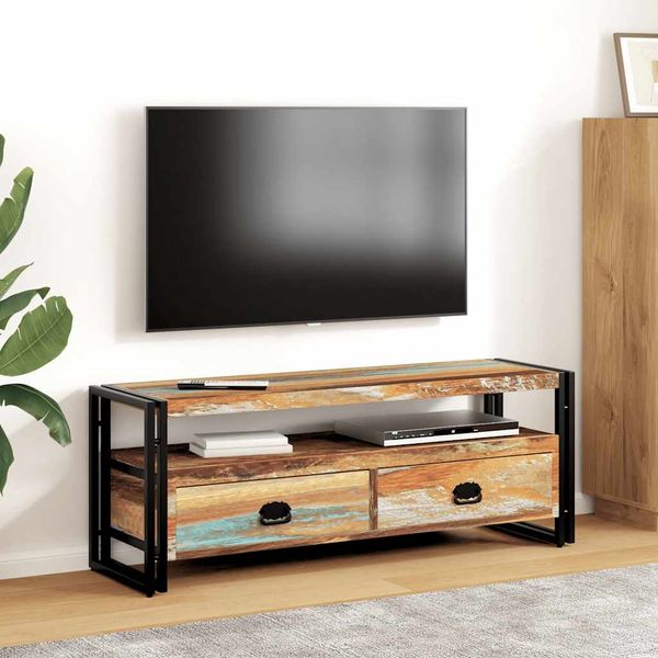 vidaXL TV stolík z masívneho recyklovaného dreva