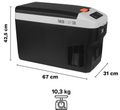 Chladiaci box Teesa TSA5007 25L DC12/24V AC 230V-22°C s funkciou mrazenia Chladící box Teesa TSA5007 25L DC12/24V AC 230V -22°C s funkcí mražení