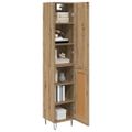 vidaXL Highboard Remeselný dub 34,5 x 34 x 90 cm Kompozitné drevo