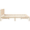 vidaXL Rám postele Hnedá 140 x 200 cm Masívne borovicové drevo