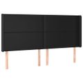 vidaXL Boxspring posteľ s matracom a LED čierna 180x200 cm umelá koža