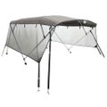 vidaXL Strieška Bimini so 4 oblúkmi a stenami 243x(230-244)x137 cm
