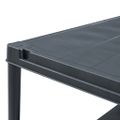 vidaXL Regál s úložnými poličkami čierny 80x40x138 cm plastový 200 kg