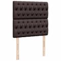 vidaXL Boxspring posteľ s matracom tmavohnedá 100x200 cm látka