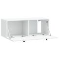 vidaXL Nástenná TV skrinka Biela 78,5 x 31 x 30 cm Kompozitné drevo