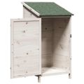 vidaXL Záhradný prístrešok so strechou Biela 59 x 56 x 113,5 cm