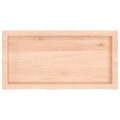 vidaXL Stolová doska 80x40x(2-4) cm neošetrený dubový masív