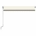 vidaXL Automatická zaťahovacia markíza 350x250 cm krémová