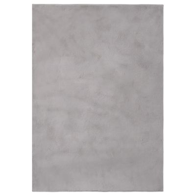 vidaXL Koberec umelá králičia kožušina 200x300 cm sivý