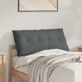 vidaXL Poduška na chrbát Tmavo šedá 100 x 19 x 50 cm látka
