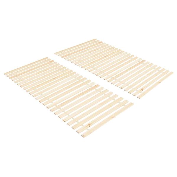 vidaXL Rolovacie posteľné rošty 2 ks, 23 lamiel 90x200 cm, borovica