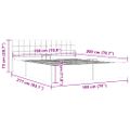 vidaXL Hydraulický posteľný rám+úložný priestor, látka 180x200 cm