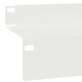 vidaXL Obrubník trávnika 30 ks 100 x 10 x 8 cm Oceľ Biela