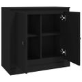 vidaXL Komoda čierna 70x35,5x67,5 cm spracované drevo