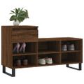 vidaXL Botník hnedý dub 102x36x60 cm spracované drevo