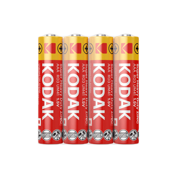 Kodak Heavy Duty Zinc mikrotužková batéria R03 AAA 4-Shrink