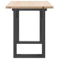 vidaXL Konferenčný stolík v tvare O 110x40x45 cm borovica a oceľ