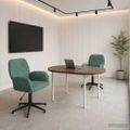 vidaXL Otáčacie stoličky k stolu 2 ks 54 x 55 x 90 cm Morská zelená