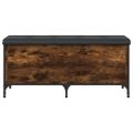 vidaXL Úložná lavička dymový dub 102x42x45 cm kompozitné drevo
