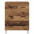 vidaXL Servírovacia skriňa so zásuvkou Staré drevo 69,5 x 34 x 90 cm