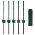 vidaXL Zvarené pletivo s podperami 10 x 0,4 m PVC potiahnutá oceľ