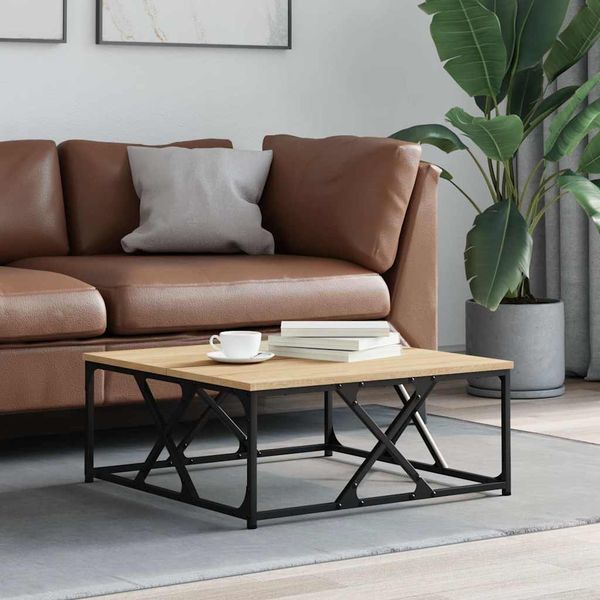 vidaXL Konferenčný stolík dub sonoma 70x70x30 cm kompozitné drevo