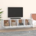 vidaXL Nástenné skrinky 2 ks biele 60x36,5x35 cm spracované drevo
