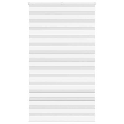 vidaXL Zebra roleta biela 125x230 cm šírka látky 120,9cm polyester