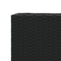 vidaXL Záhradné kvetináče 2 nádoby 2 ks čierne 72x30x32 cm polyratan