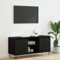 vidaXL TV skrinka 104 x 35 x 50 cm Čierny dub Kompozitné drevo