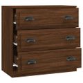vidaXL Komoda hnedý dub 70x35,5x67,5 cm spracované drevo