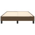 vidaXL Posteľný rám s boxspringom tmavohnedá 120x200 cm látka