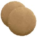 vidaXL Vankúše na sedenie 2 pcs Hnedá Ø 40 x 13 cm Zamat