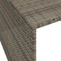 vidaXL Garáž na robotickú kosačku sivá 86x90x52/57 cm polyrattan
