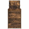vidaXL Nočný stolík s 2 zásuvkami dymový dub 38x34x80 cm