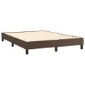 vidaXL Boxspring posteľ s matracom a LED hnedá 140x190 cm umelá koža