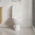 vidaXL WC sedadlo, pomalé sklápanie, rýchloupínacie, biele