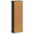 vidaXL CD Skrinka Čierny dub 60 x 17 x 92 cm Kompozitné drevo