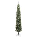 vidaXL Umelý vianočný stromček Zelená 270 cm PVC, oceľ a plast