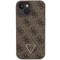 Puzdro Guess pre iPhone 15 Plus 6,7" GUHCP15MP4TDSCPW hnedé tvrdé puzdro Crossbody 4G Metal Logo